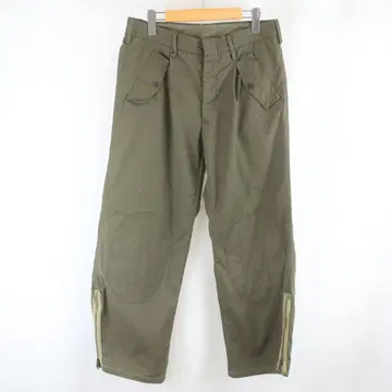 80년대 VINTAGE 이탈리아군 턱 버튼 플라이 컴뱃 팬츠