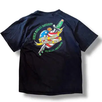 HARLEY DAVIDSON 블랙 t 레어 디자인
