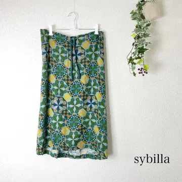 sybilla 허리 끈 일본제 디자인 스커트