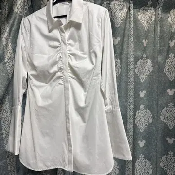 다리치 롱 Y 셔츠 원피스