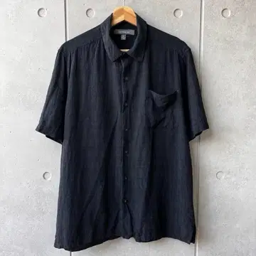 croft&barrow 반팔 체크 무늬 실크 셔츠
