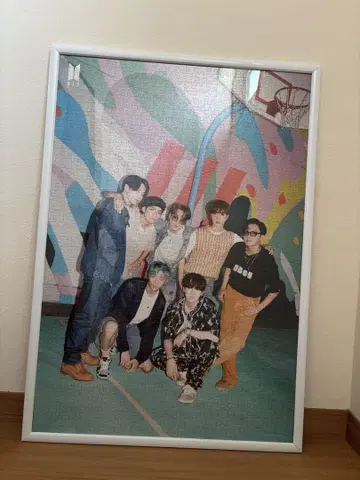 BTS 직소 퍼즐 완성품 액자 포함 포스터 세트