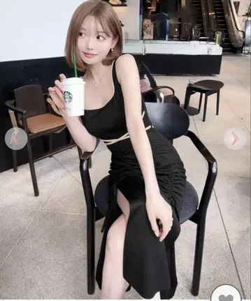 Rady 바이컬러 맥시 원피스
