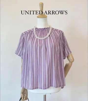 새상품급 UNITED ARROWS 유나이티드 애로우즈 블라우스 퍼플