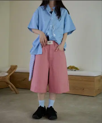 Common gull 제품. 핑크 하프 팬츠