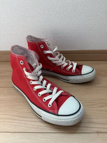 컨버스 올스타 레드 하이컷 25.5cm
