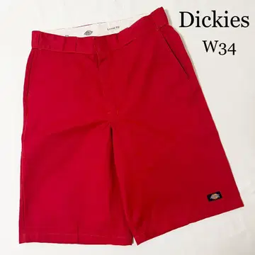 디키즈 디키즈 워크 팬츠 하프 팬츠 스트릿 W34 빨간색