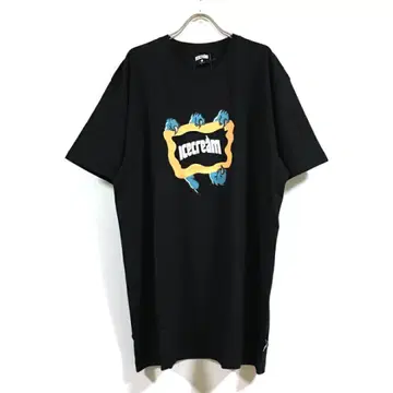 새상품 ICECREAM MONSTAR 반팔 티셔츠 남성용 블랙 M