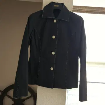 Viaggio Blu 비아지오 블루 허리 쉐이프 자켓 블랙
