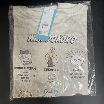 치이카와 라이트온 프린트 티셔츠 윙키도코로 M 사이즈
