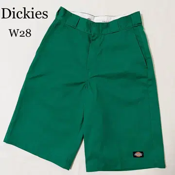 디키즈 디키즈 그린 워크 하프 팬츠 워크 팬츠 W28