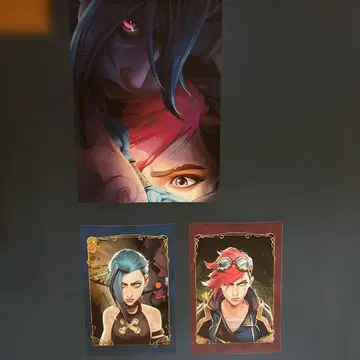 아케인 ARCANE 포스터 Jinx vi 징크스 바이 3개 세트