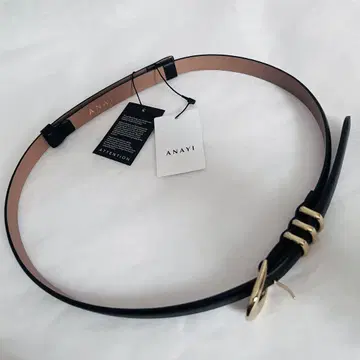 ANAYI 아나이 벨트 트리플 살칸 벨트 블랙 미사용 택 포함