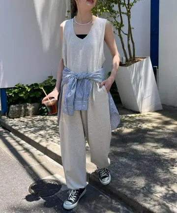 willow 슬라브 츄리 밑단 드로스트 올인원 S 그레이
