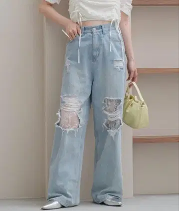 카스타네 레이스 데님 청바지 사이즈 1 kastane