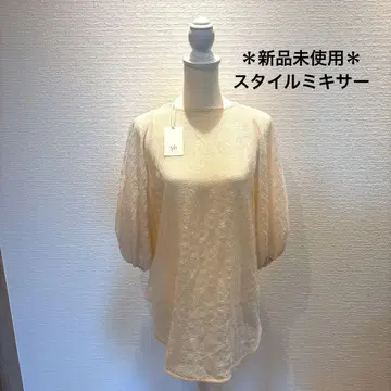 미사용 새상품 STYLEMIXER 스타일믹서 아이보리 벌룬 슬리브