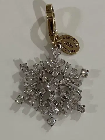 미사용 새상품 Juicy Couture 2008년 한정 눈꽃 참