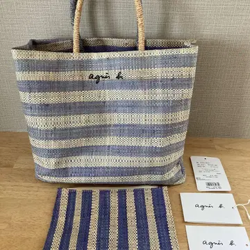 아녜스베 바스켓백 라피아 마다가스카르 토트