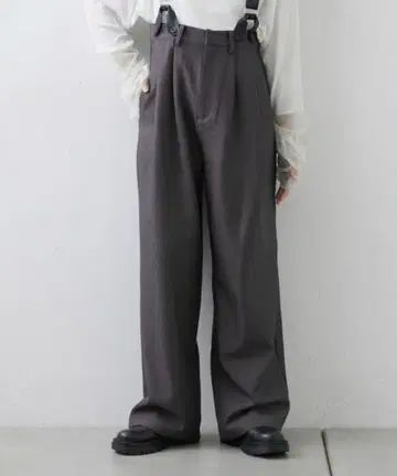 WILLOW 서스펜더 슬랙스 그레이 M 차오패닉 티피