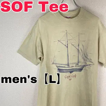 W057 [ SOF Tee ] 반팔 티셔츠 [ 남성용 L ] 아이보리