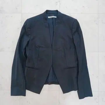 띠어리 럭스 EXECUTIVE 노카라 자켓 블랙 38