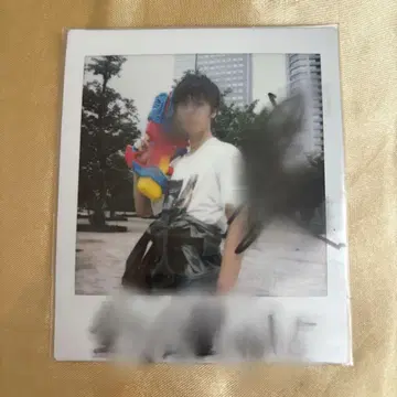하기하라 리쿠 친필 사인 폴라로이드