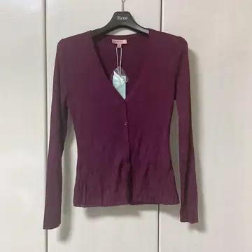 토카 수국 가디건 보르도 택 포함 새상품