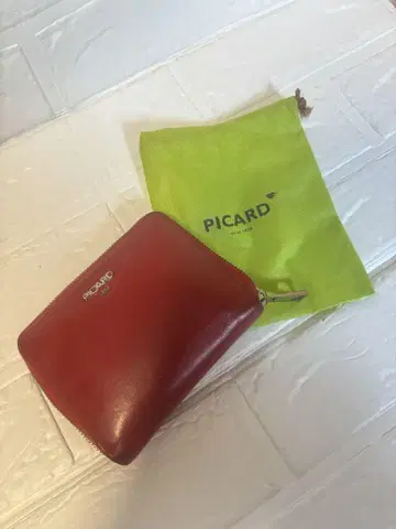 PICARD 접이식 지갑 빨간색