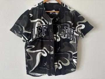 LEFLAH 반팔 셔츠 베이스볼 셔츠