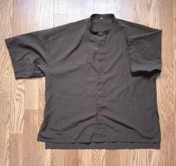 MUJI Labi 바람이 잘 통하고 얼룩이 잘 빠지는 셔츠 브라운 L