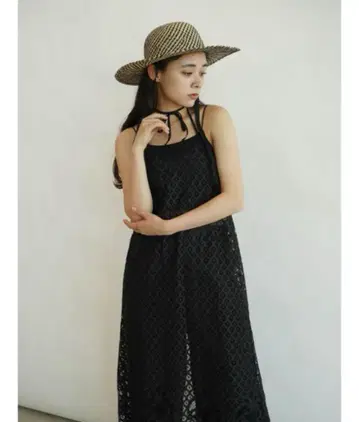 새상품급 FIKA. 피카 캐미 드레스 블랙