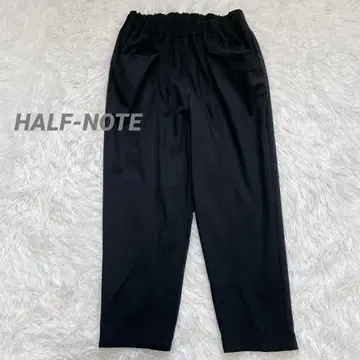 HALF-NOTE 느긋하고 개성 넘치는 실루엣의 사루엘 테이퍼드 팬츠 M