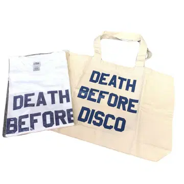 Tilt DEATH BEFORE DISCO 티셔츠 토트백 세트