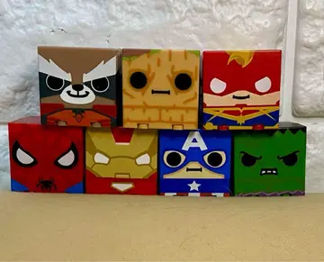가챠 큐브 marvel 마블 아이언맨 캡틴 아메리카