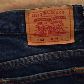 LEVIS 데님 553 일본제 W26 L32