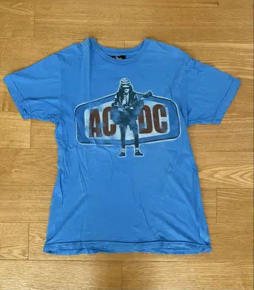 ACDC 밴드 티셔츠 블루