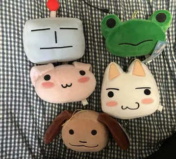 가격 인하! 도코데모 잇쇼 페이스형 봉제 인형 풀 컴프 세트