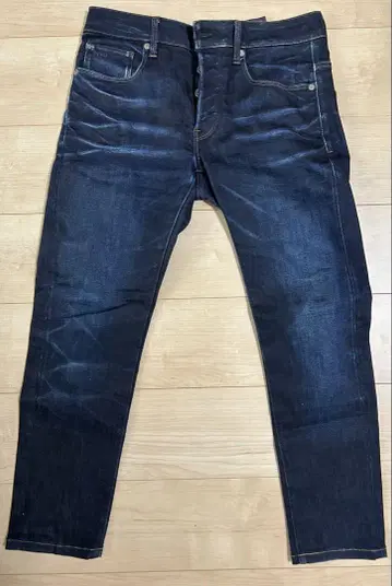 G STAR RAW 3301 네이비 컬러 슬림 청바지 지스타로우