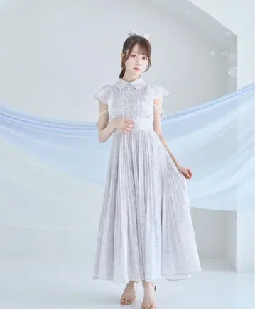 rosemuse pleats dress floral 그레이