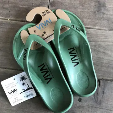 VIVA! 비바 아일랜드 비치 샌들 카키 22cm 일본제