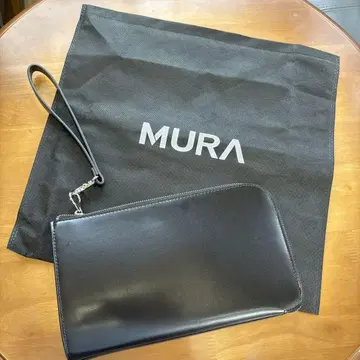 MURA 블랙 클러치백 수납 봉투 포함