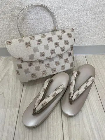 일본식 백과 실버 골드 일본 나막신 세트