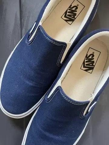 Vans 네이비 슬립온 28.5cm