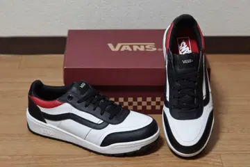 VANS 화이트/블랙/레드 스니커즈