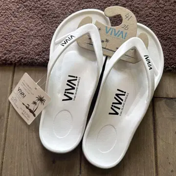 VIVA! 비바 아일랜드 화이트 비치 샌들 26cm 일본제