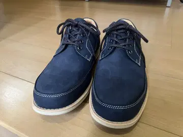 네이비 스웨이드 캐주얼 슈즈