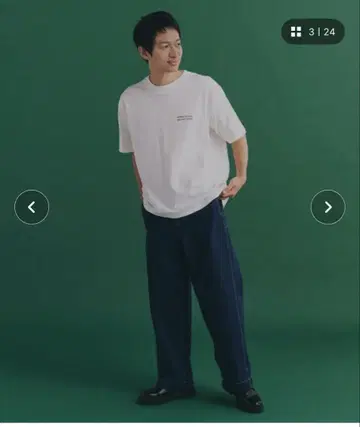 TATSURO YASUI 와이드 데님 팬츠 M