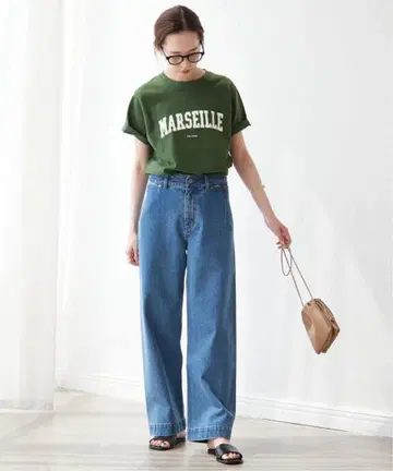 SLOBE IENA LE DENIM 데님 배기 팬츠