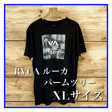 [새상품급] RVCA 루카 티셔츠 XL 야자수 블랙