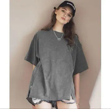 alexiastam 피그먼트 다이 오버사이즈 티
